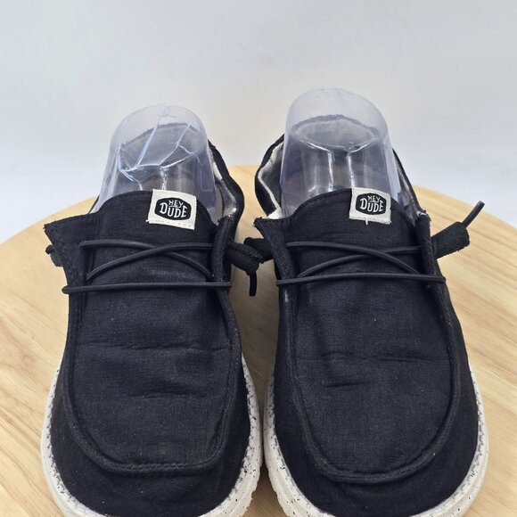 Hey Dude Womens Wendy Slip On Loafers Comfort Shoes Black Size 8 - Picture 3 of 8